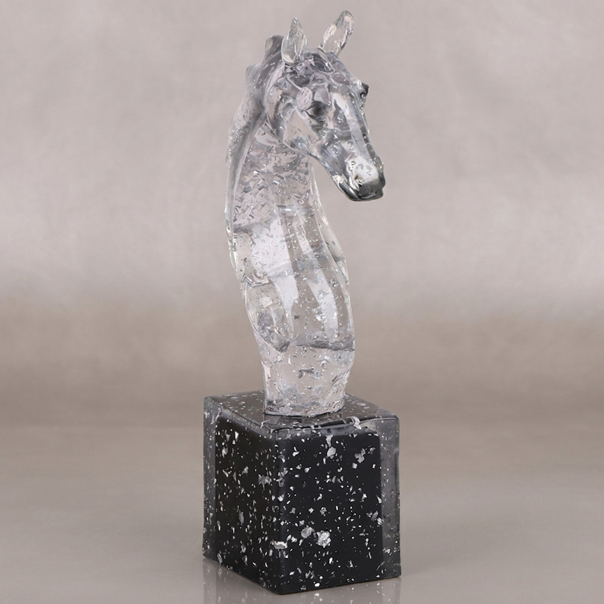 Horse In Crystal Figure For Decoration