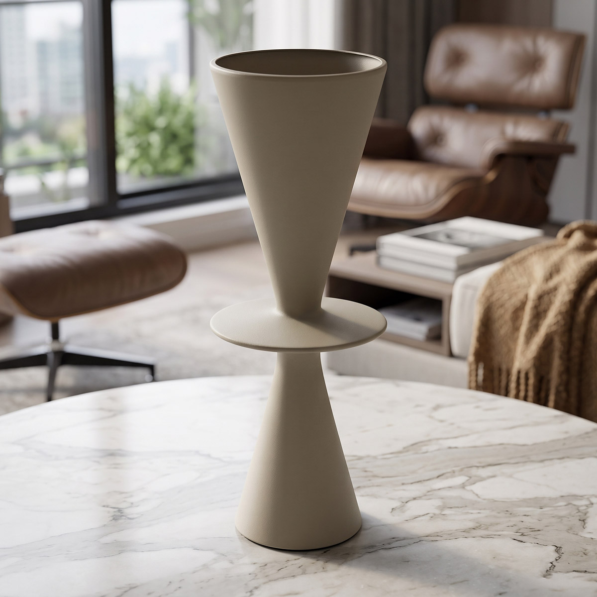 Metal Flower Vase