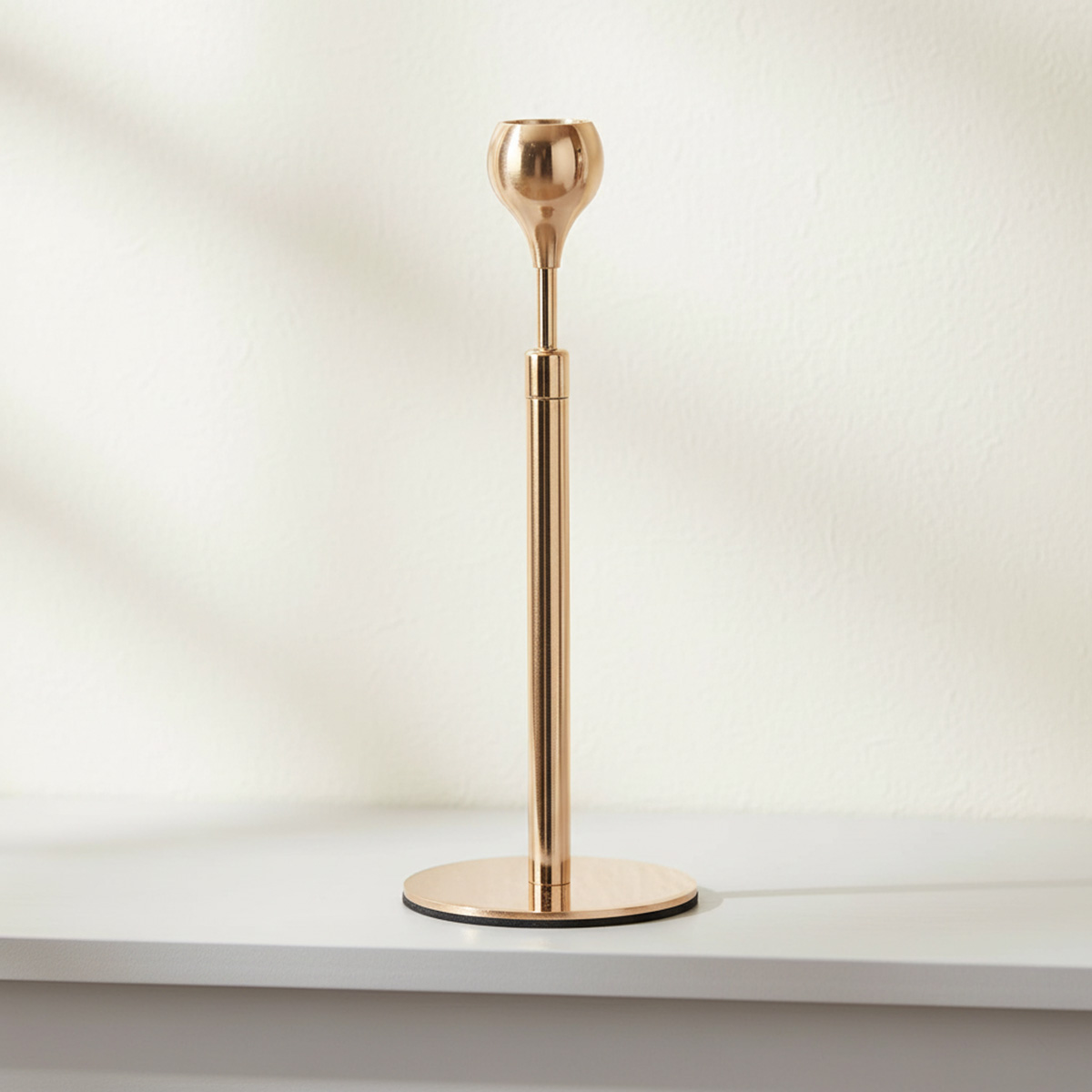 Metal Candle Holder Golden Medium
