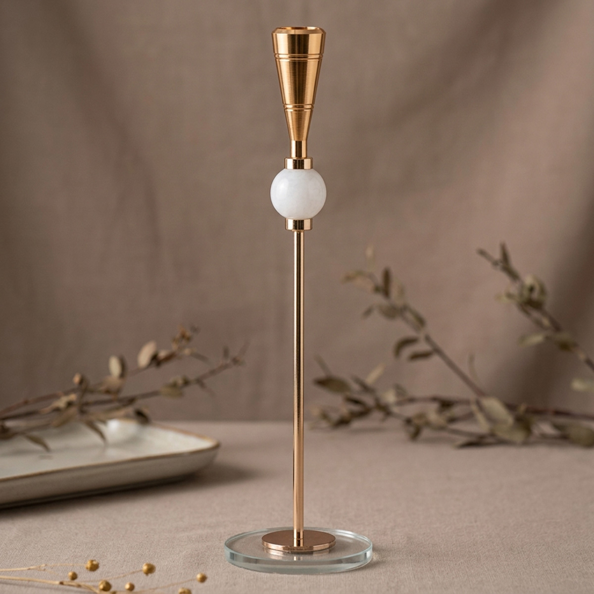 Metal Candle Holder Large