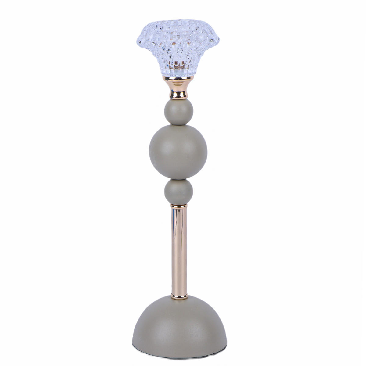 Decorative Candle Holder Large Grey