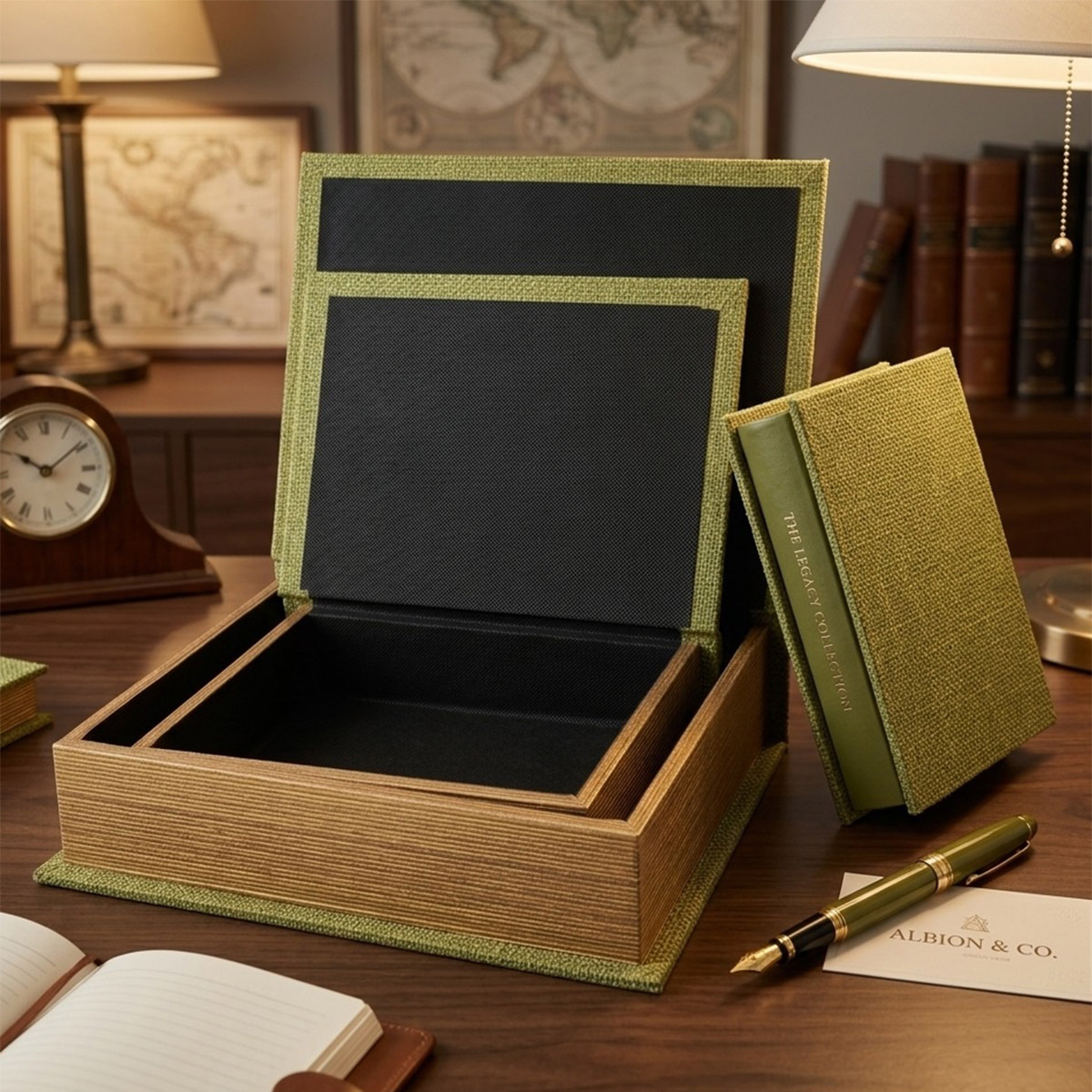 Wooden Book Shaped Storage Box | Home Decor | Shelves & Organizers