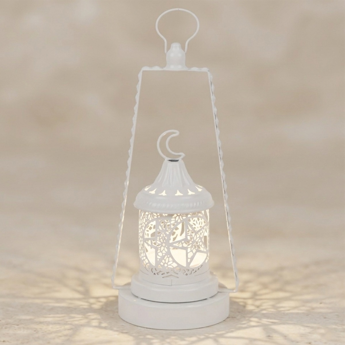 Metal Fanus With Light