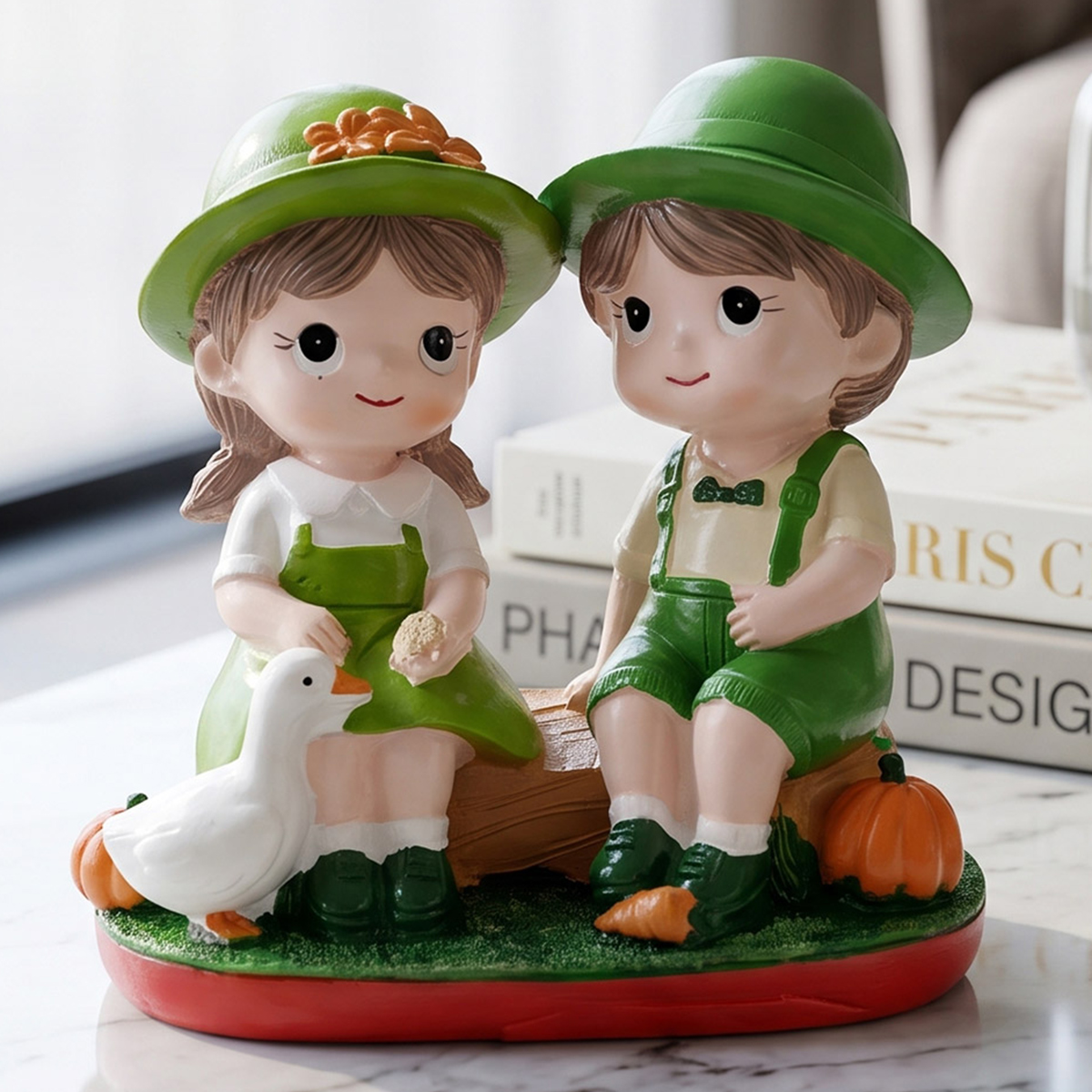 Boy And Girl Figurine For Decoration
