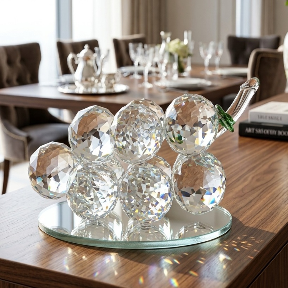 Decorative Crystal Grape Cluster Ornament
