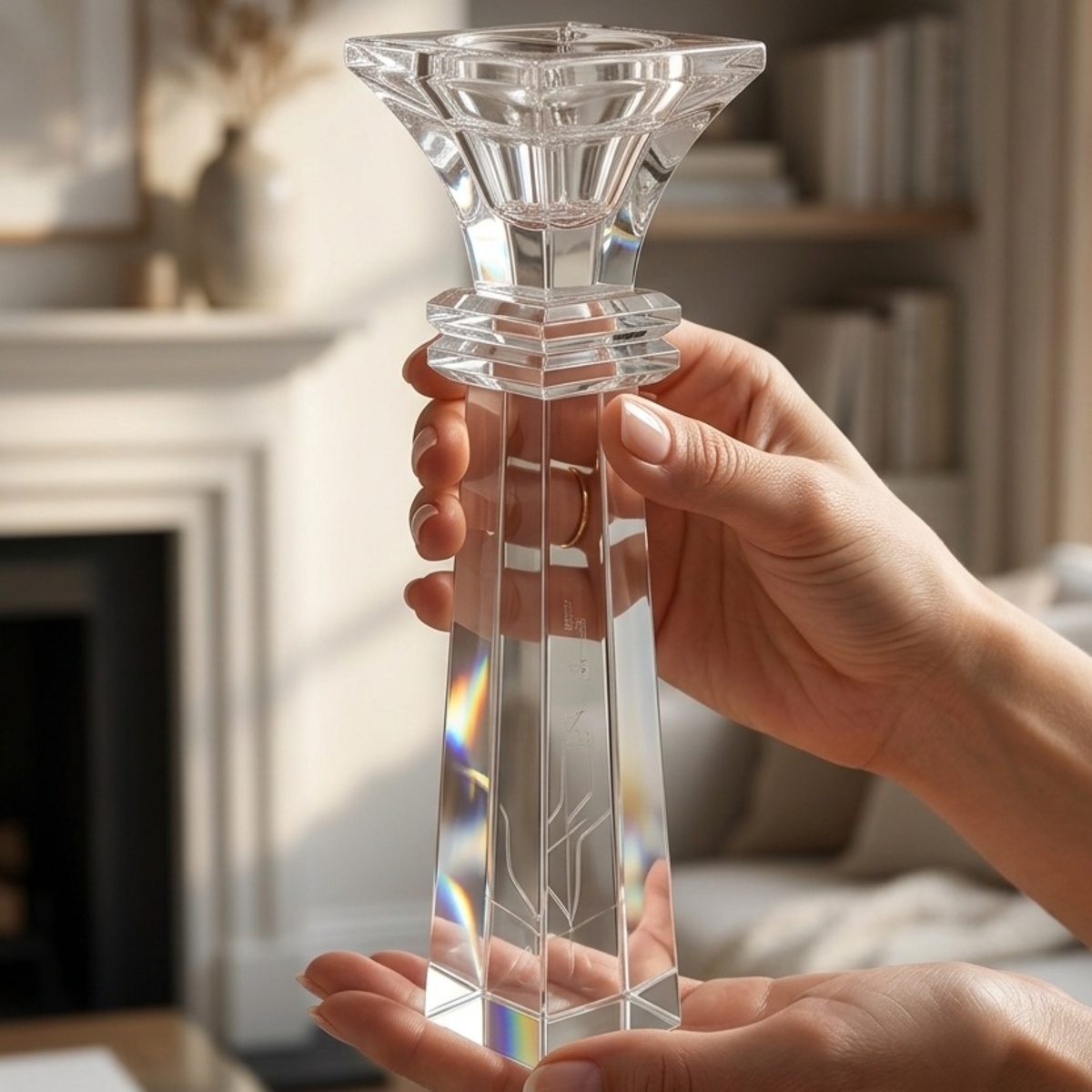 Glass Candle Holder