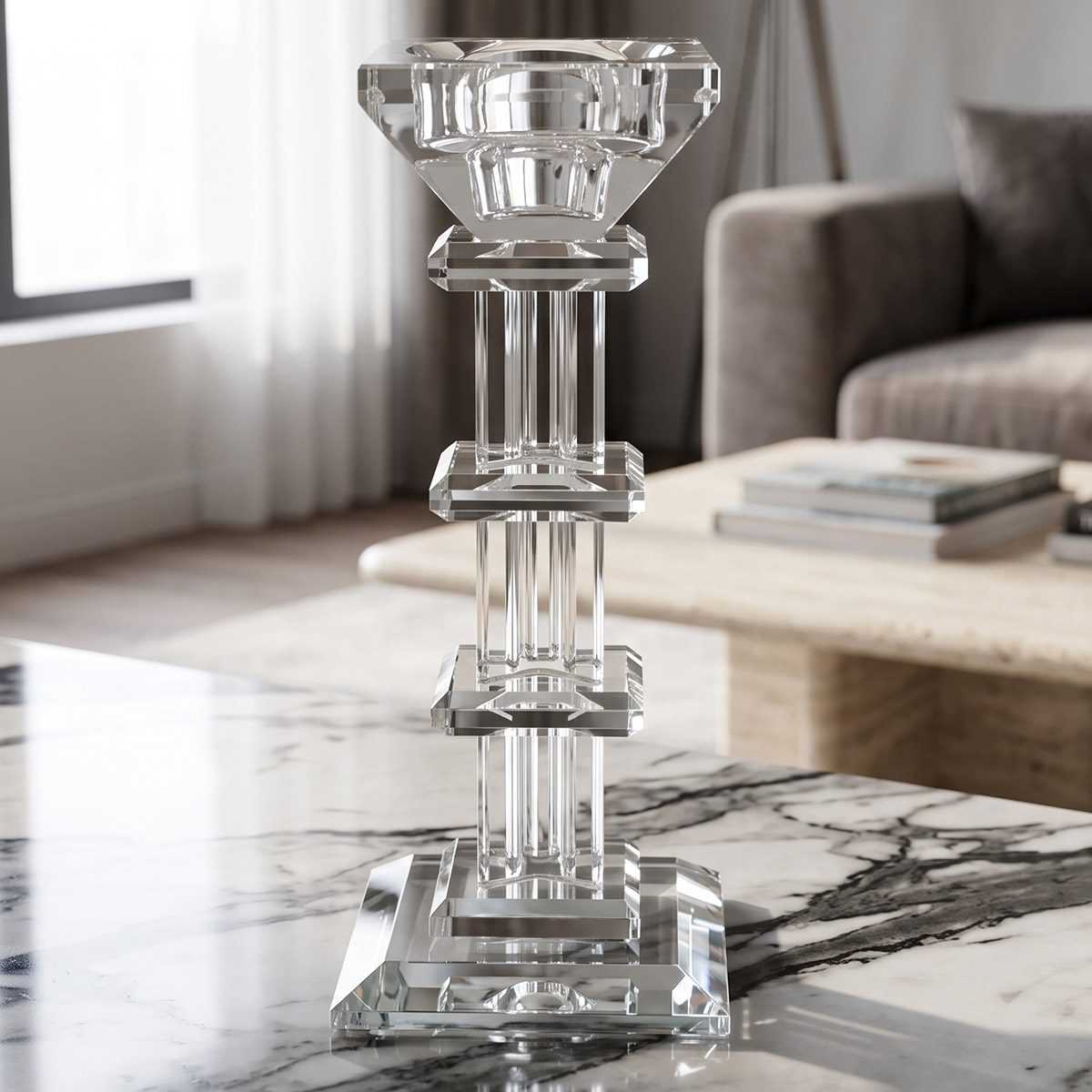 Glass Candle Holder