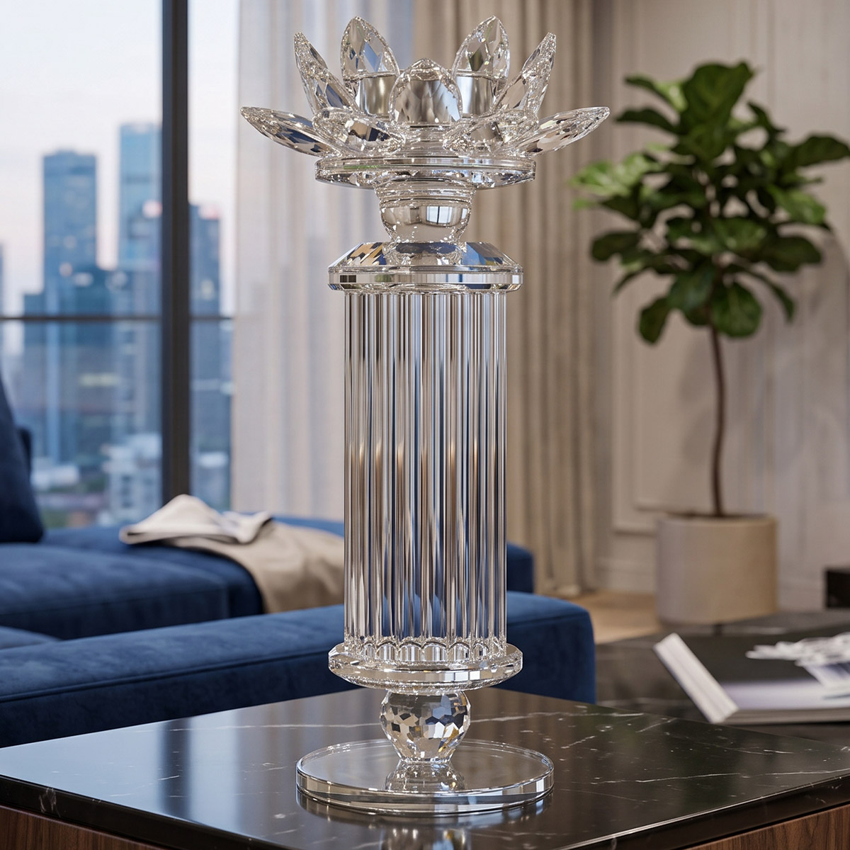 Glass Candle Holder
