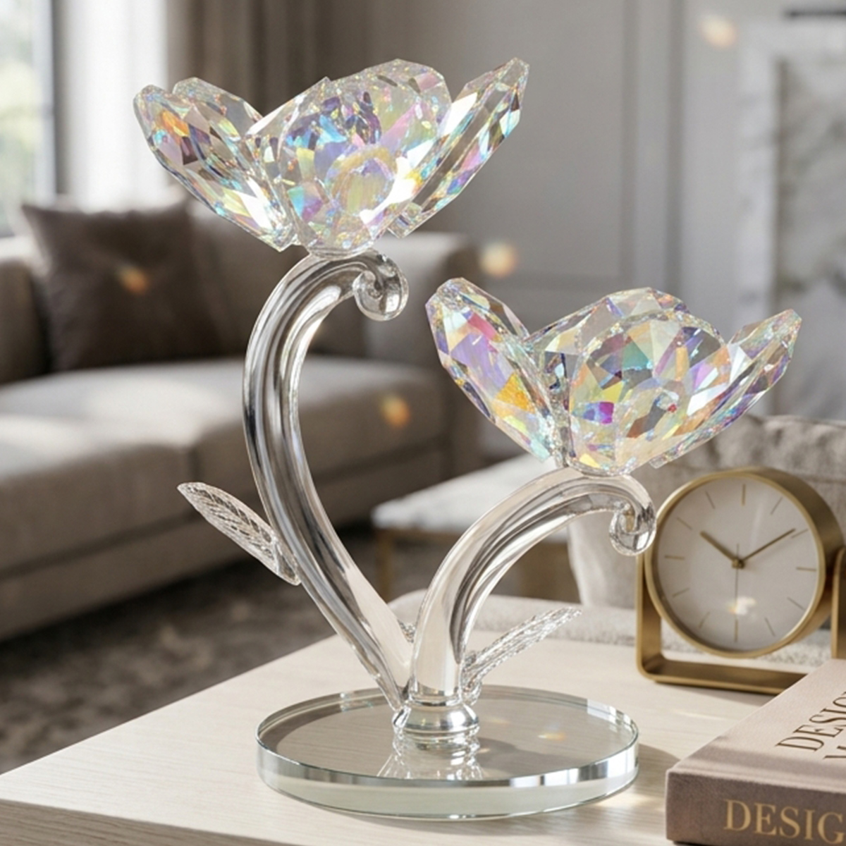 Flower Crystal Ornament