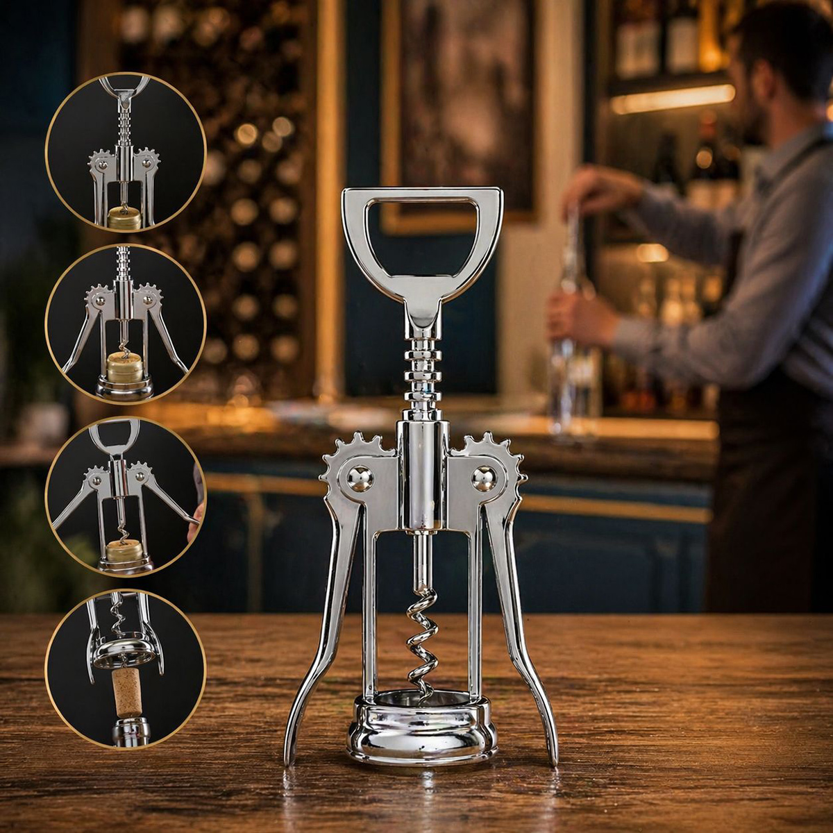 Bottle Cork Opener | Kitchenware | Kitchen Tools & Utensils | Choppers, Cutters & Presses Bottle Cork Opener | Kitchenware | Kitchen Tools & Utensils | Choppers, Cutters & Presses