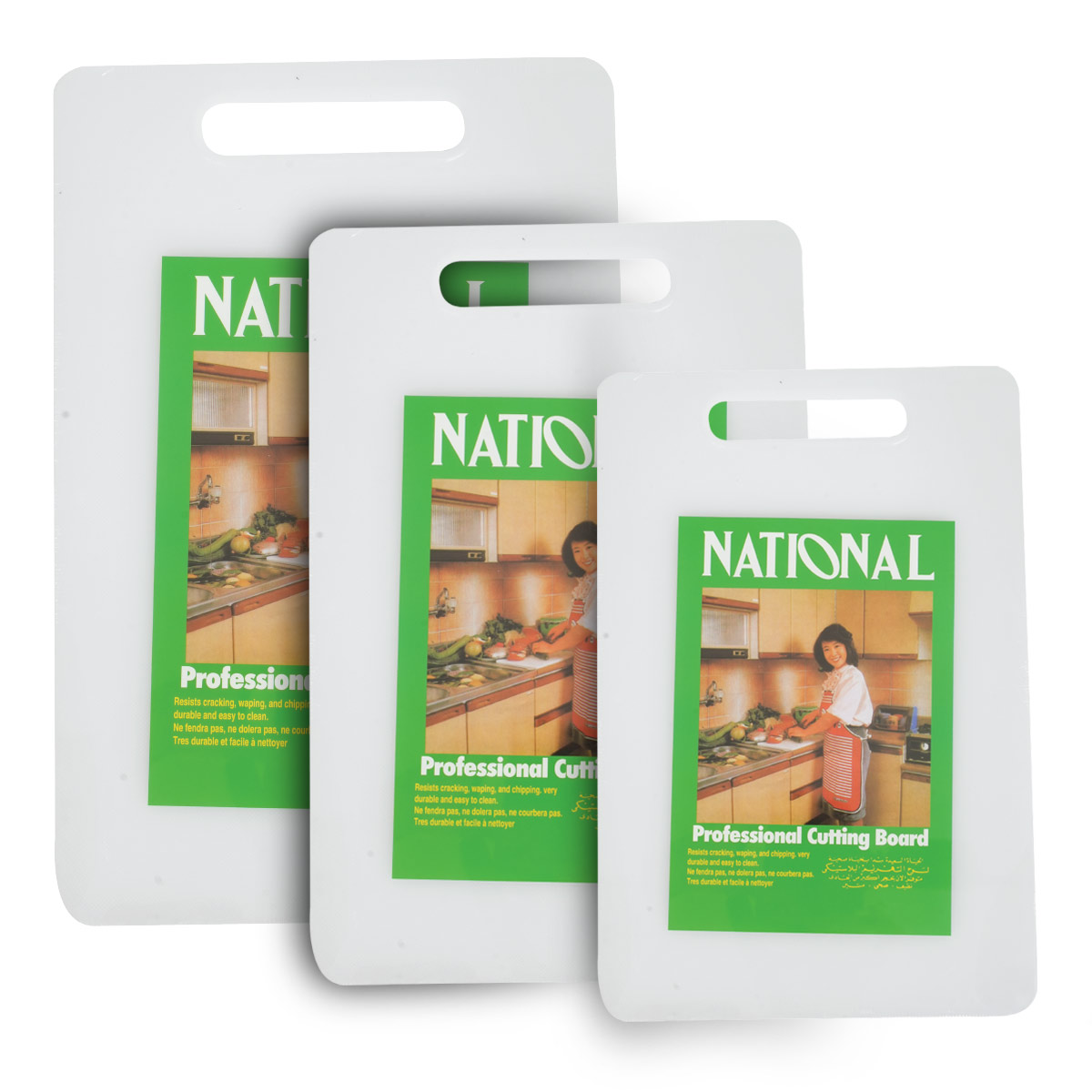 Plastic Cutting Board 3-Piece Set