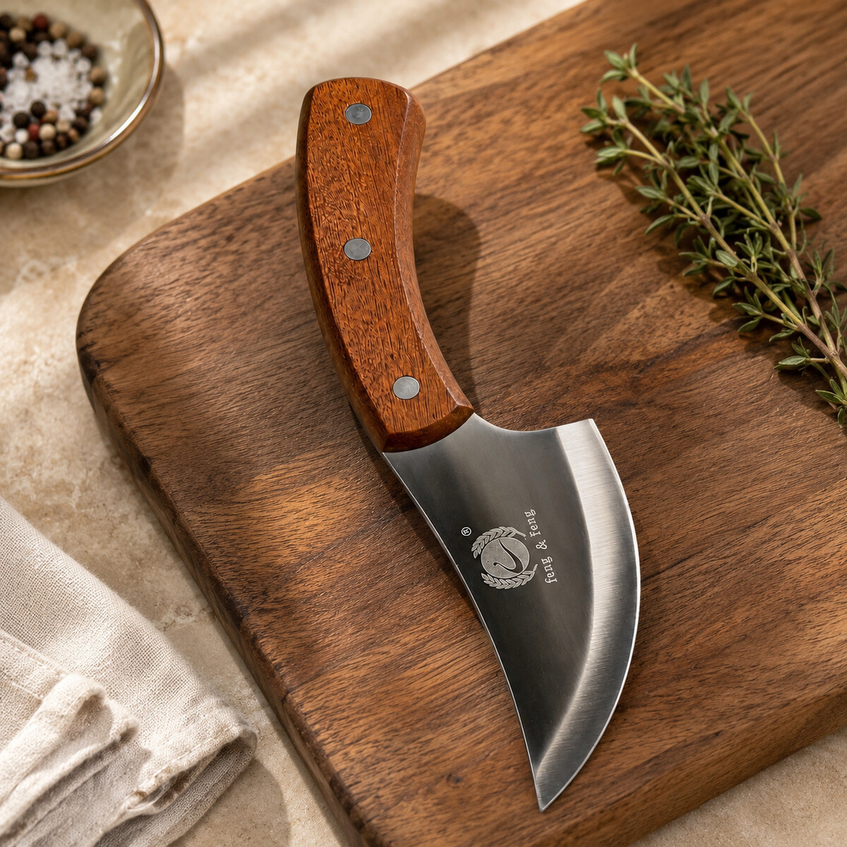 Feng Curved Kitchen Knife