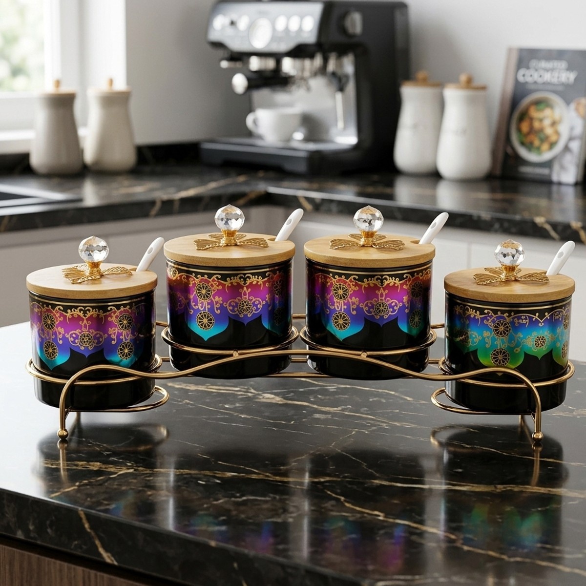 Ceramic Spice Jar Set