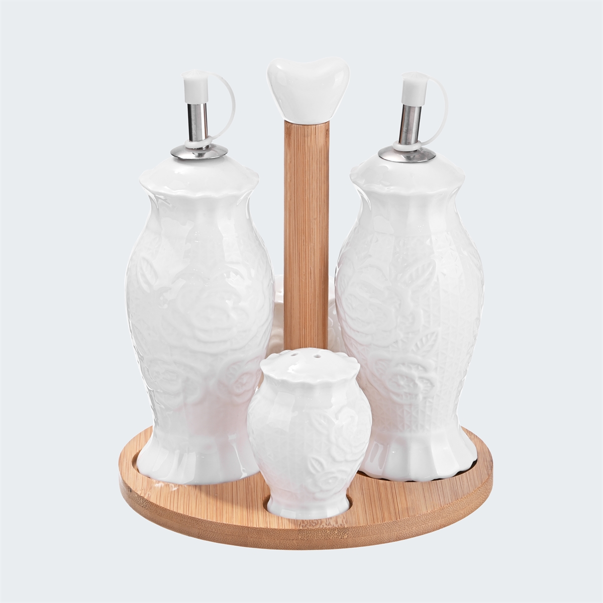 Ceramic Vinegar & Salt Dispenser Set