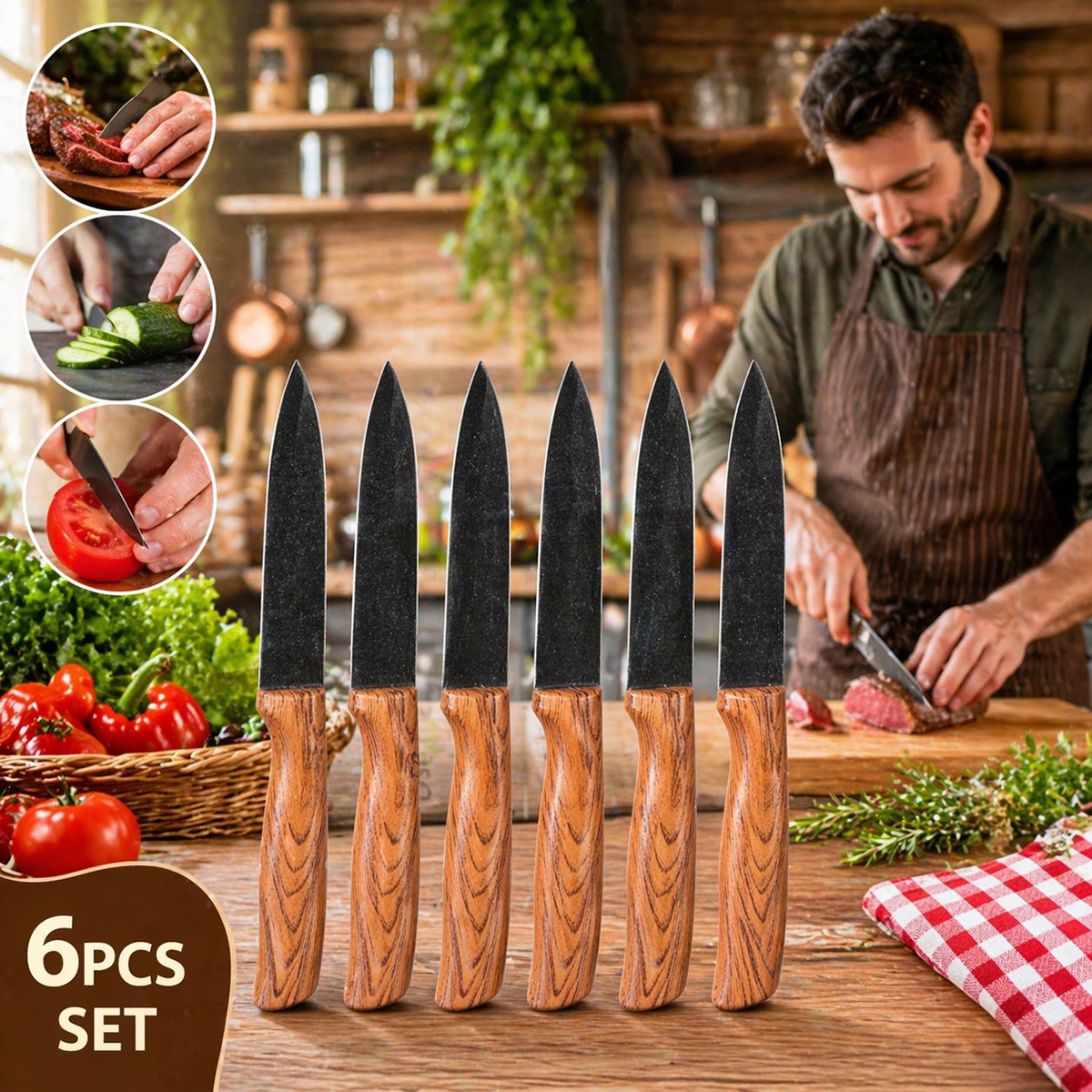 Fruit Knife Set 6 Pieces