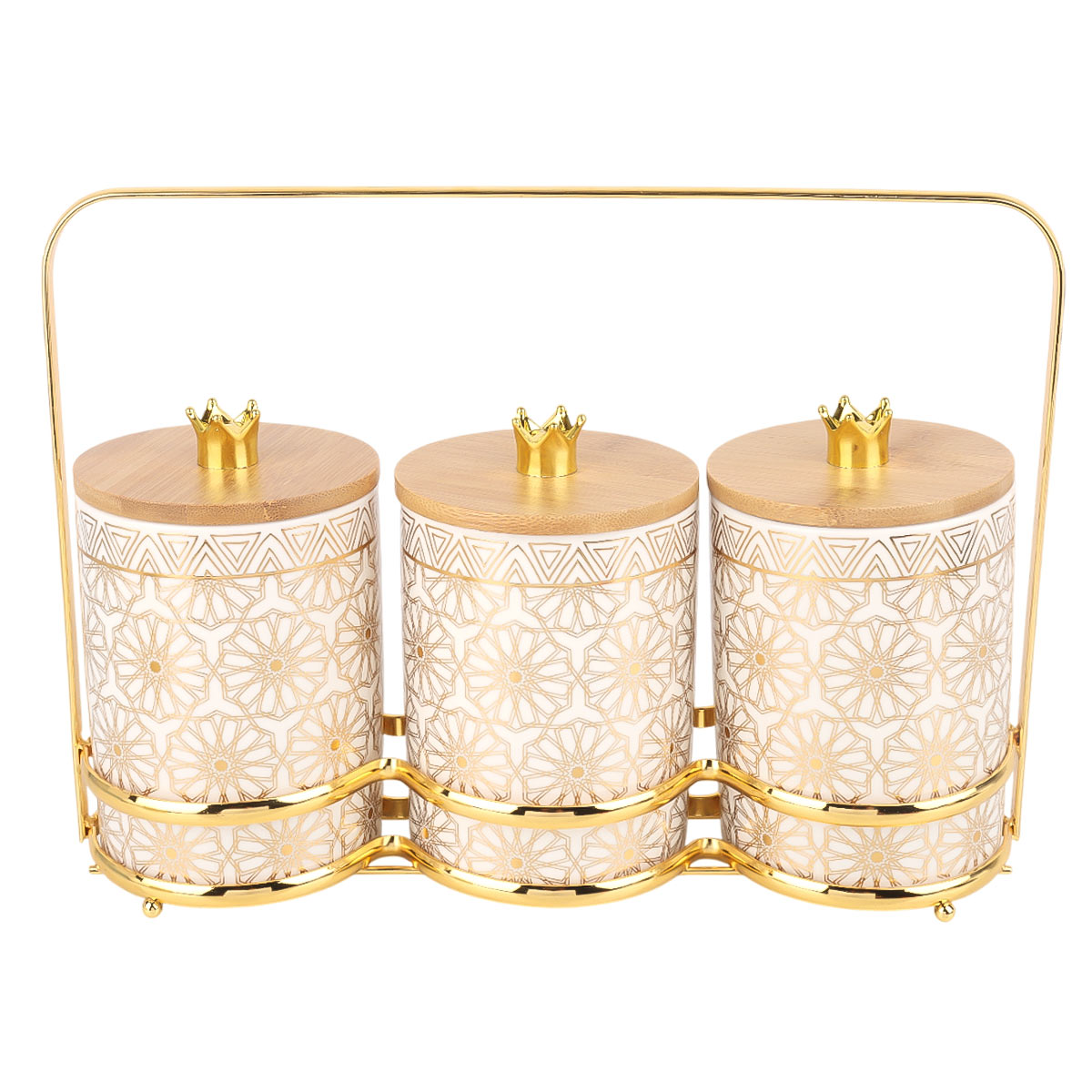 Ceramic 3 Pieces Spice Set