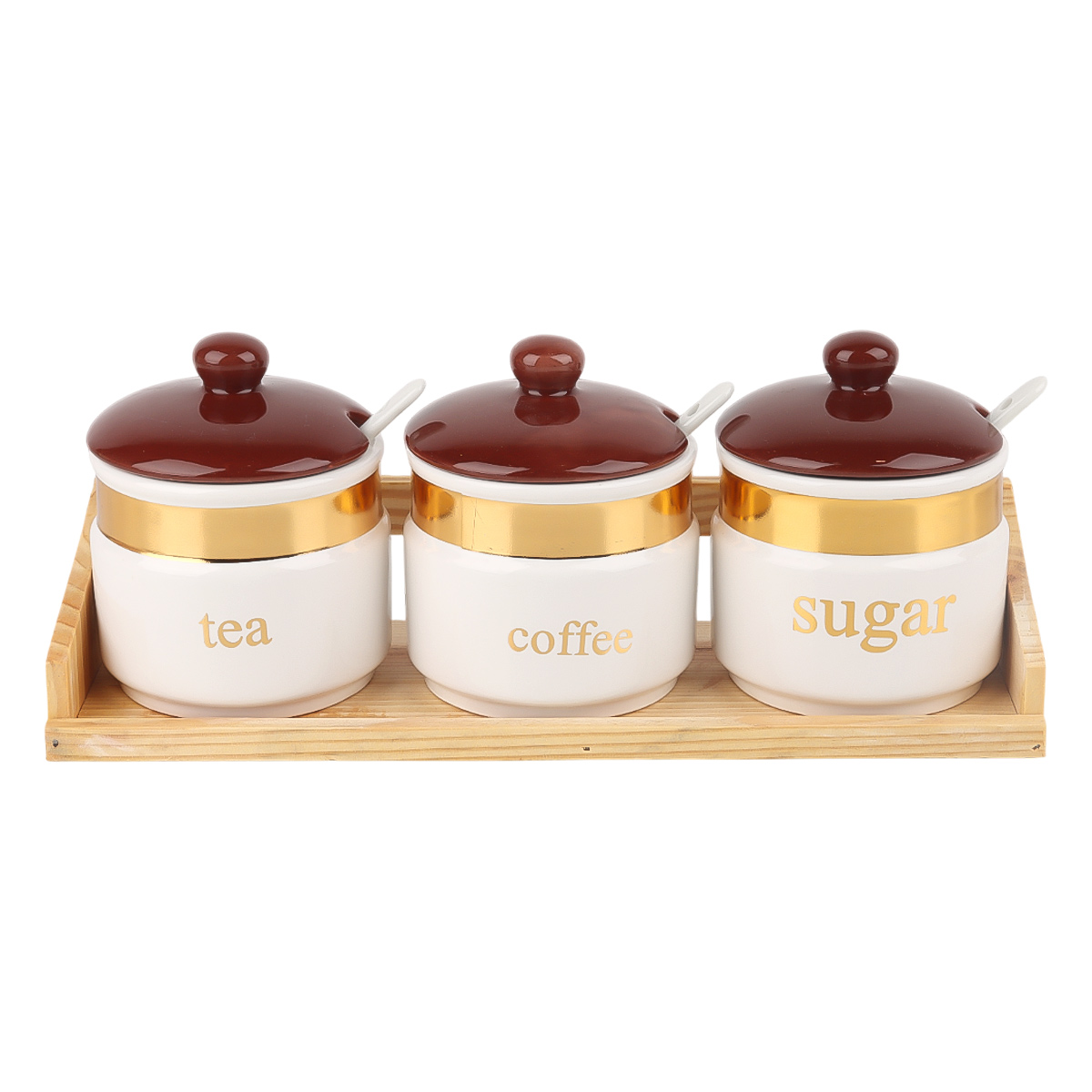 3 Pcs Spice Set Ceramic