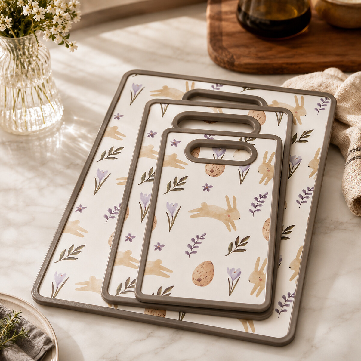Plastic Cutting Board Set 3 Pieces