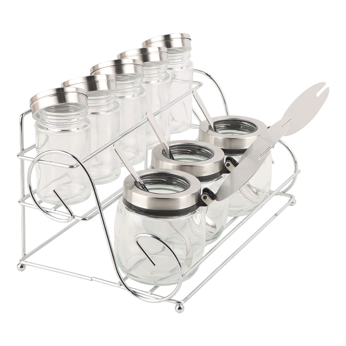Spice Set With Stand 8 Pieces