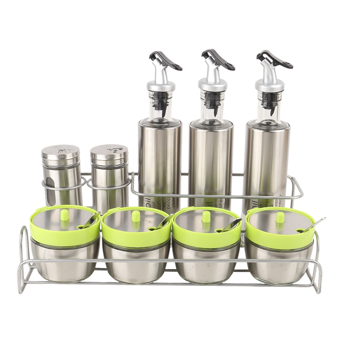 Spice Set With Stand 9 Pieces