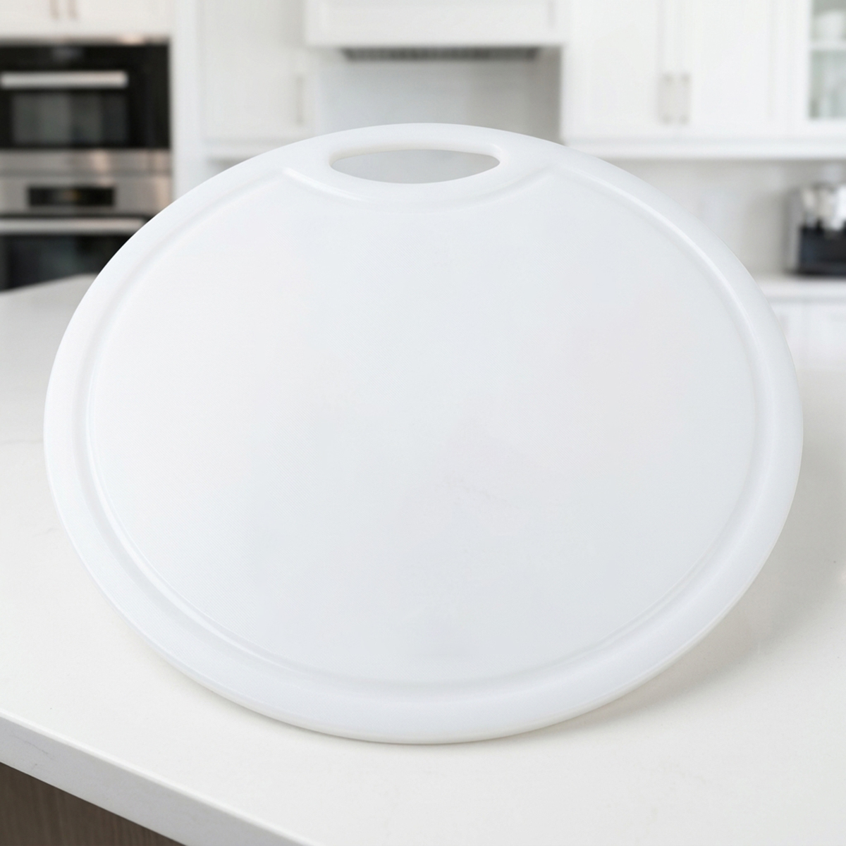 Round Kitchen Cutting Board White