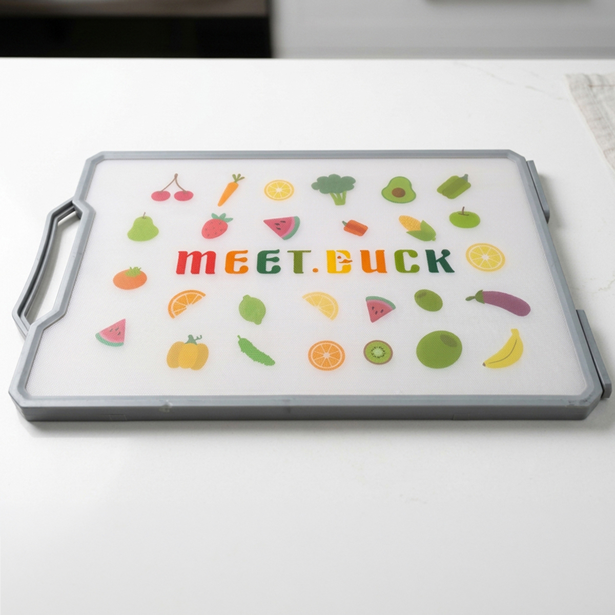 Fruits & Vegetable Printed Kitchen Cutting Board