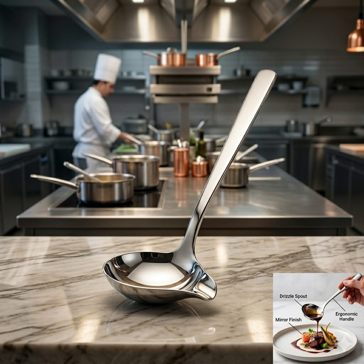 Sauce Spoon Stainless Steel