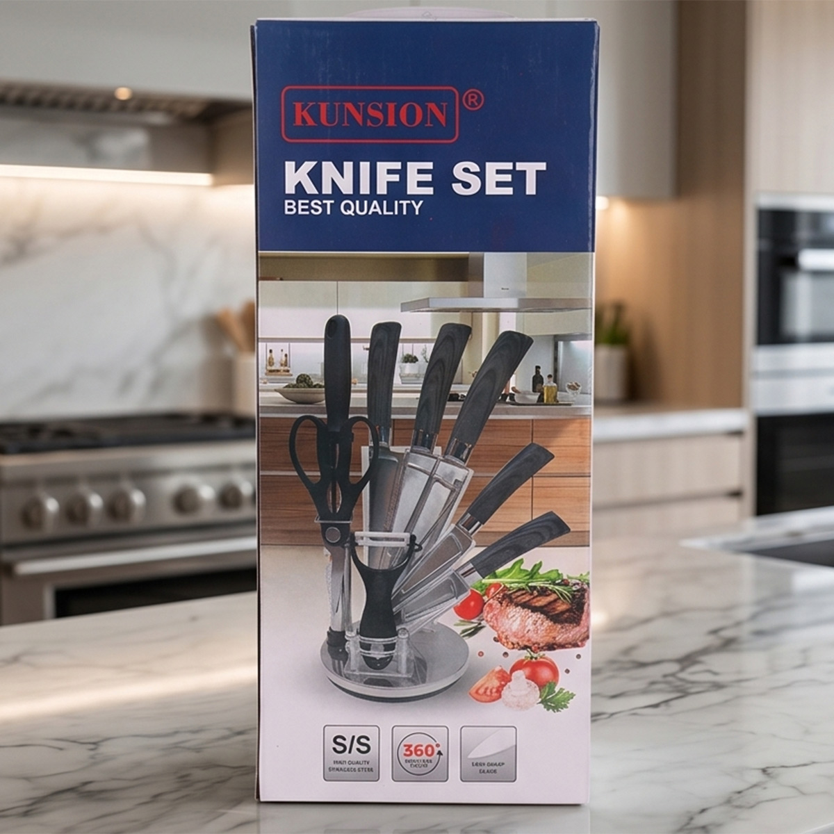 Kitchen Knife Set 9 Pieces
