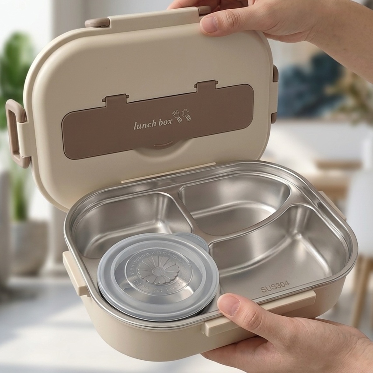 1Lay Stainless Steel Lunch Box 1500ml