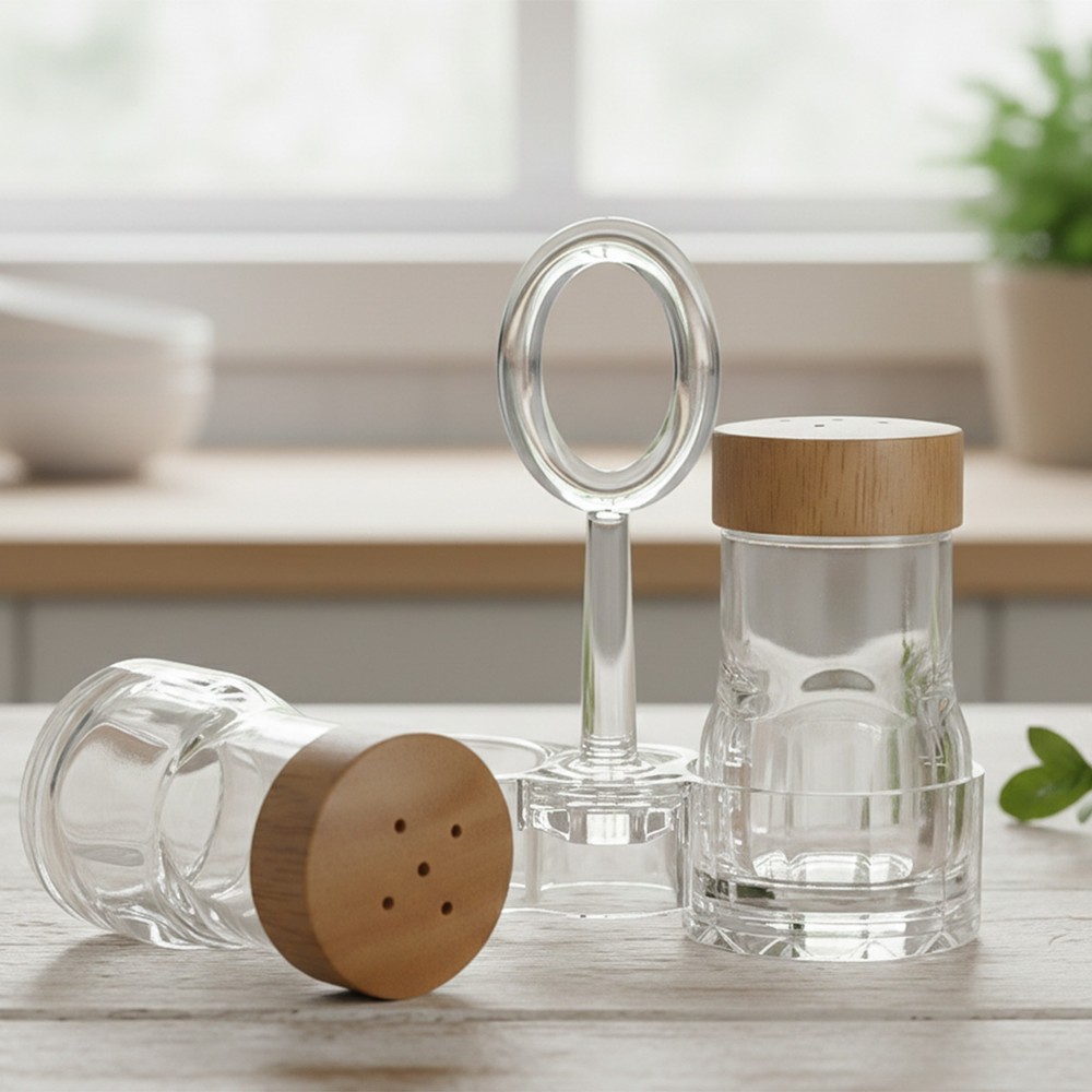 Salt Pepper Shakers Set 2pcs