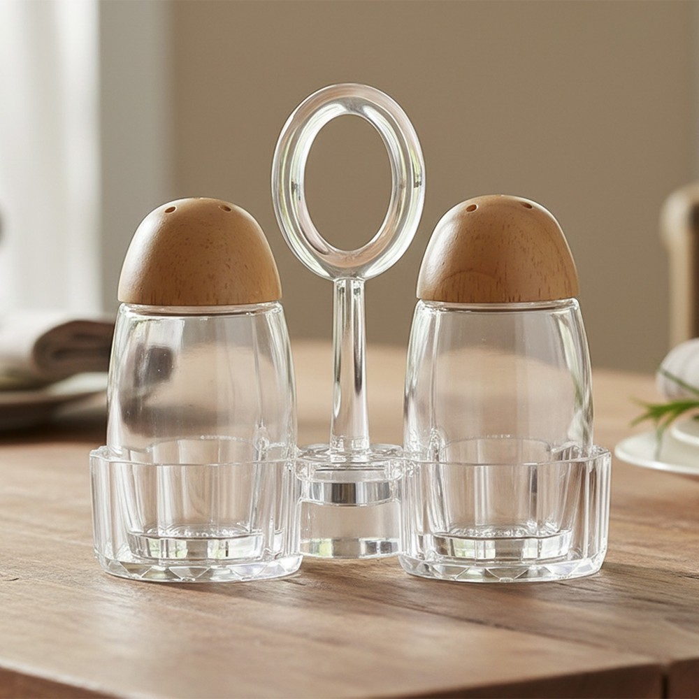 Salt Pepper Set Acrylic 2pcs