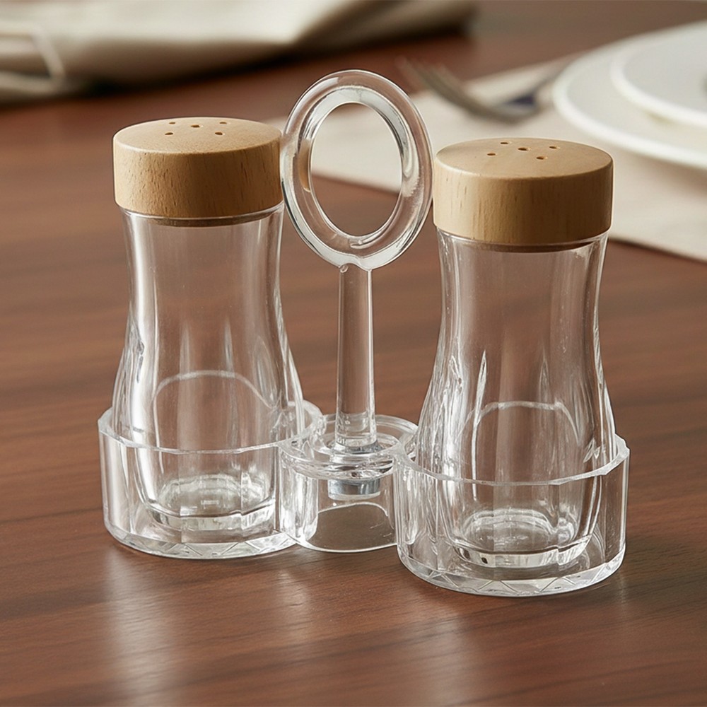 Salt Pepper Set Acrylic 2pcs