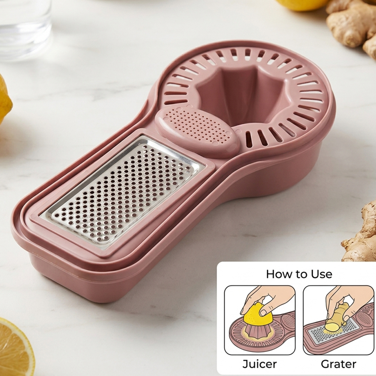 Juice And Garlic Grater 2 In 1