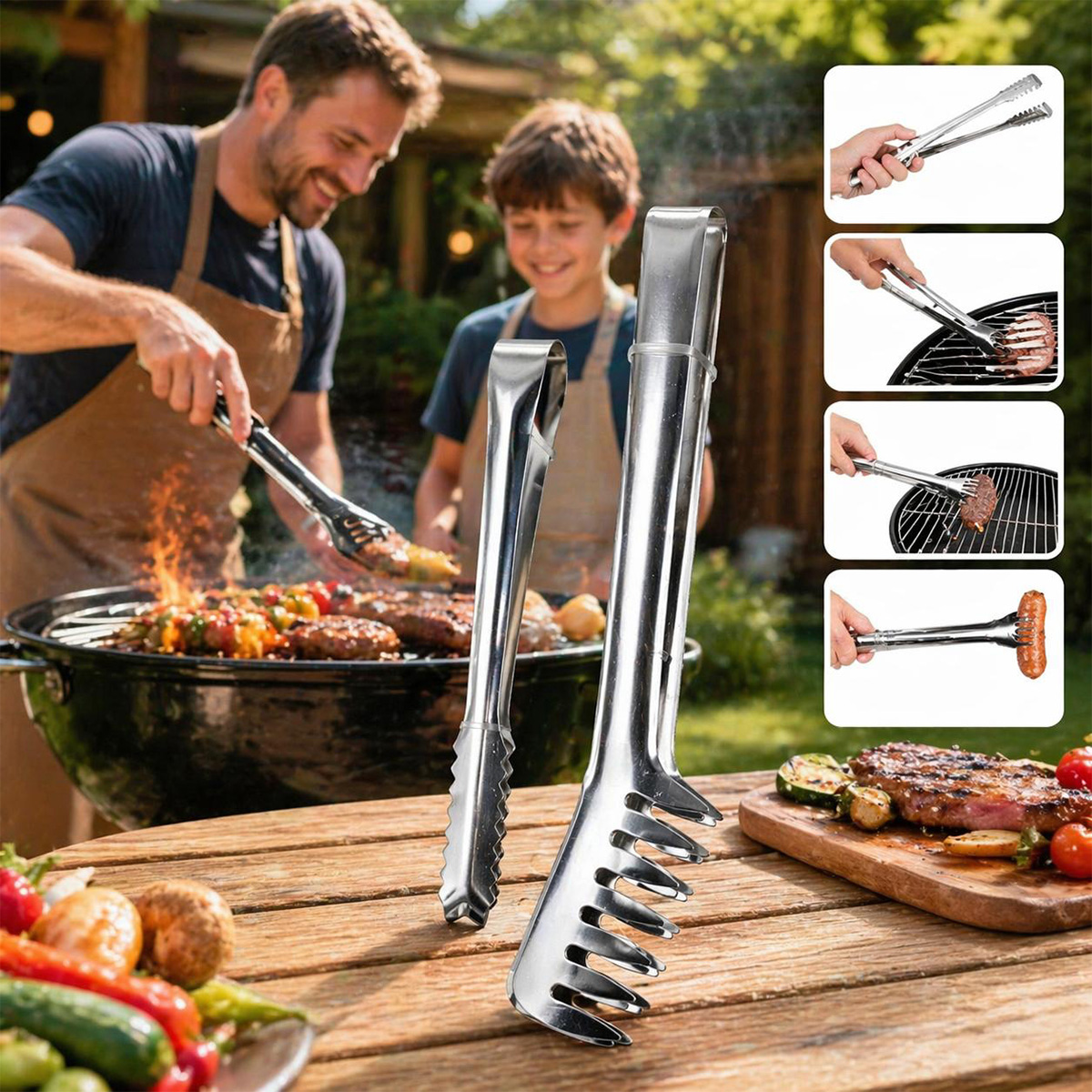 Tong Stainless Steel 3 Pieces