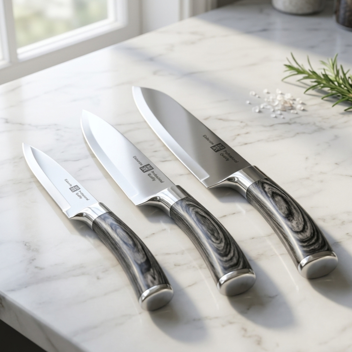 Elaborate Knife Set 3 Pieces