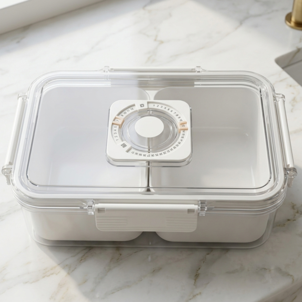 Food Storage Container with Date Dial