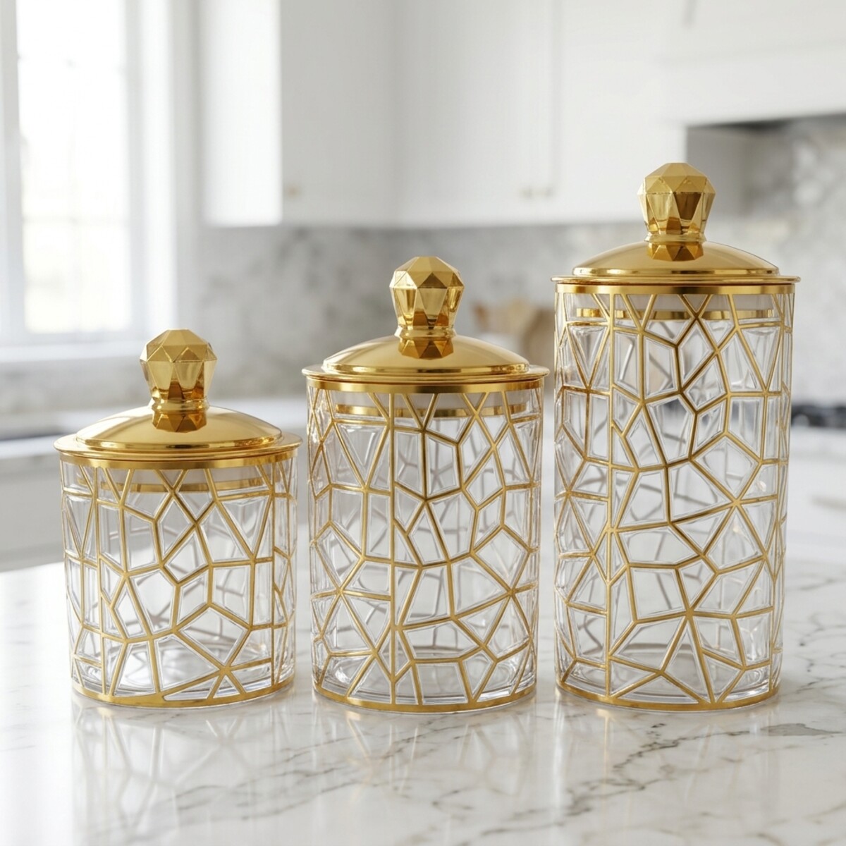 Candy Jar Set 3 Pieces