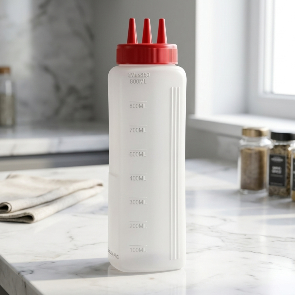 Squeeze Bottle with Triple Nozzle 800ml