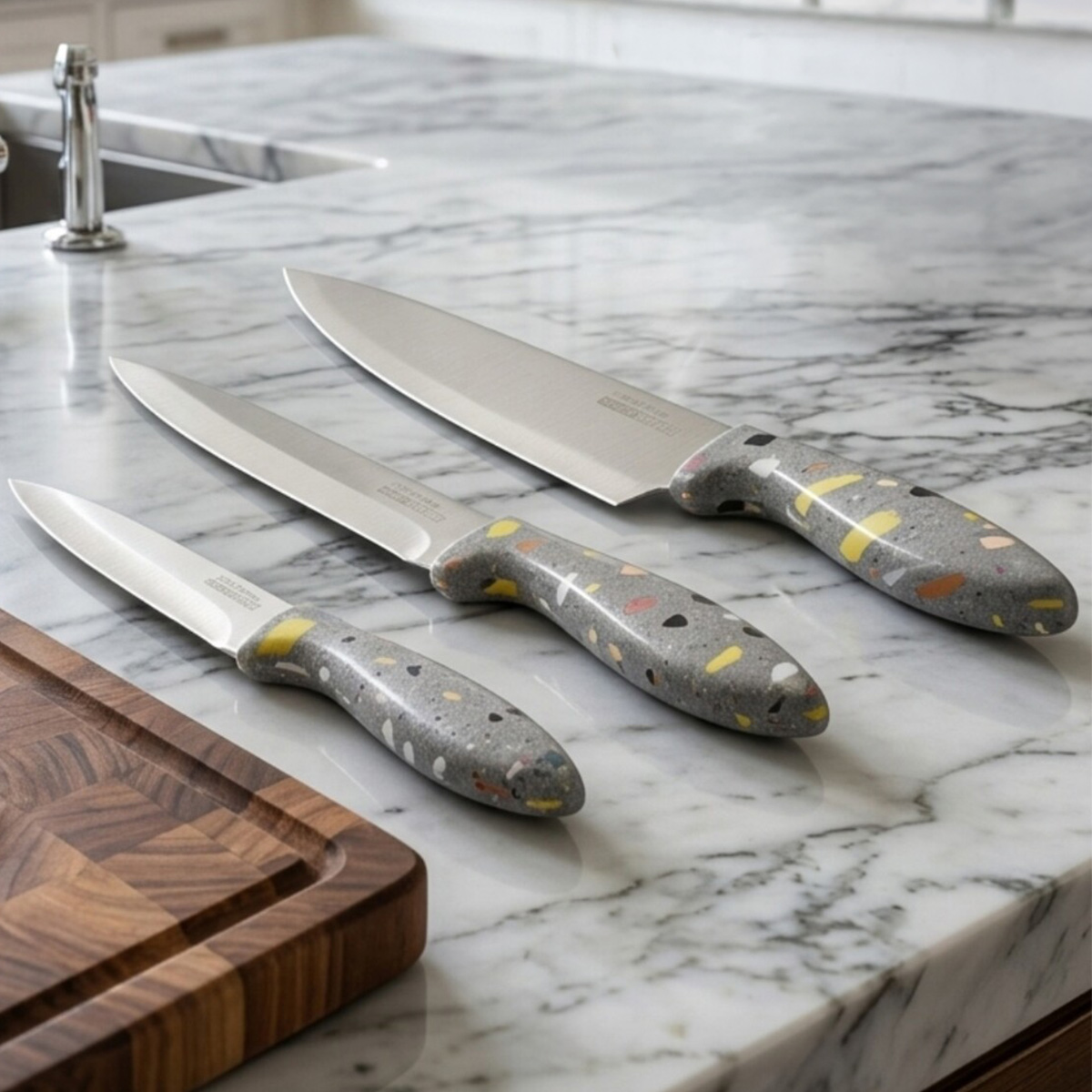 3 Pieces Chef Kinfe Set