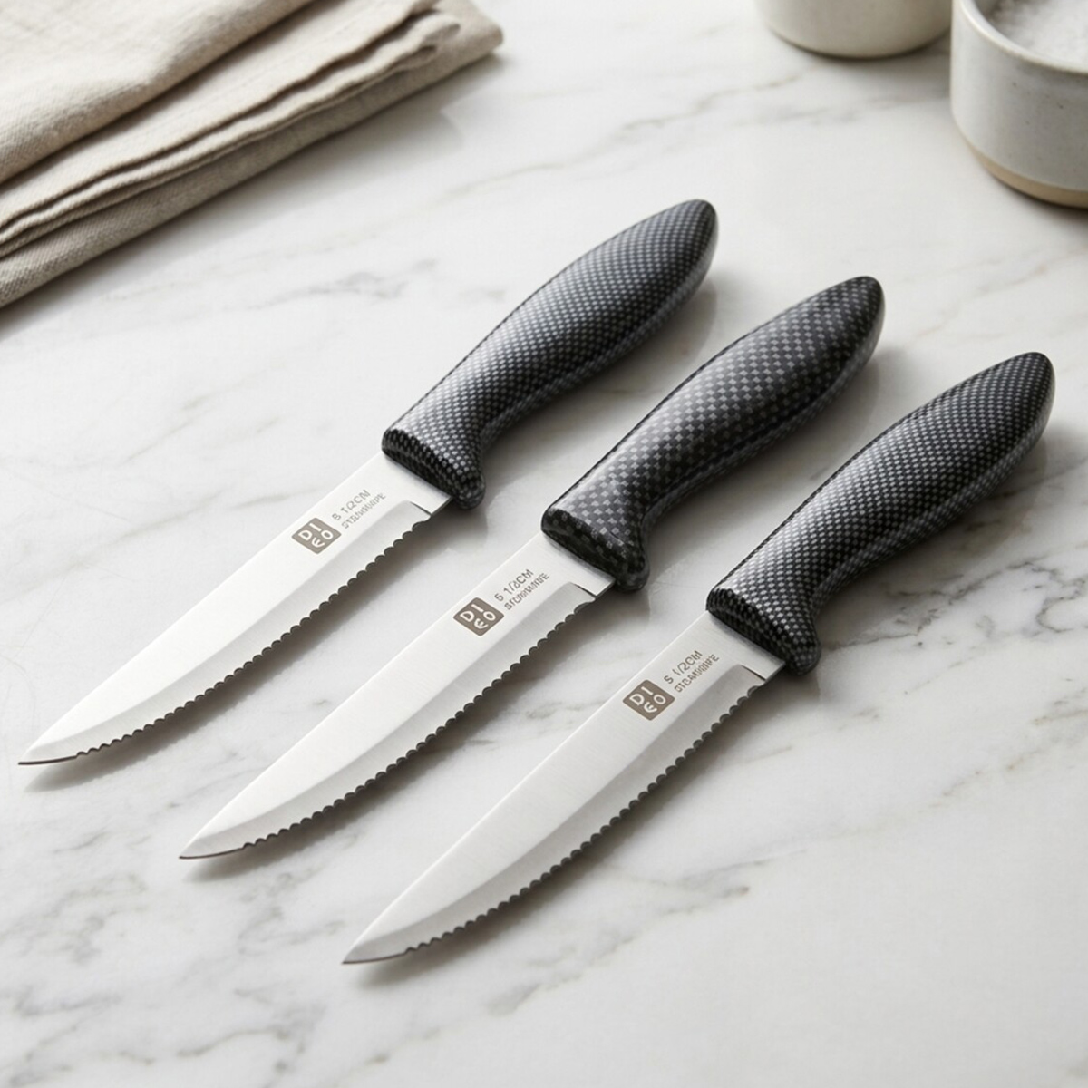 Dieo Serrated Steak Knife Set 3 Pieces