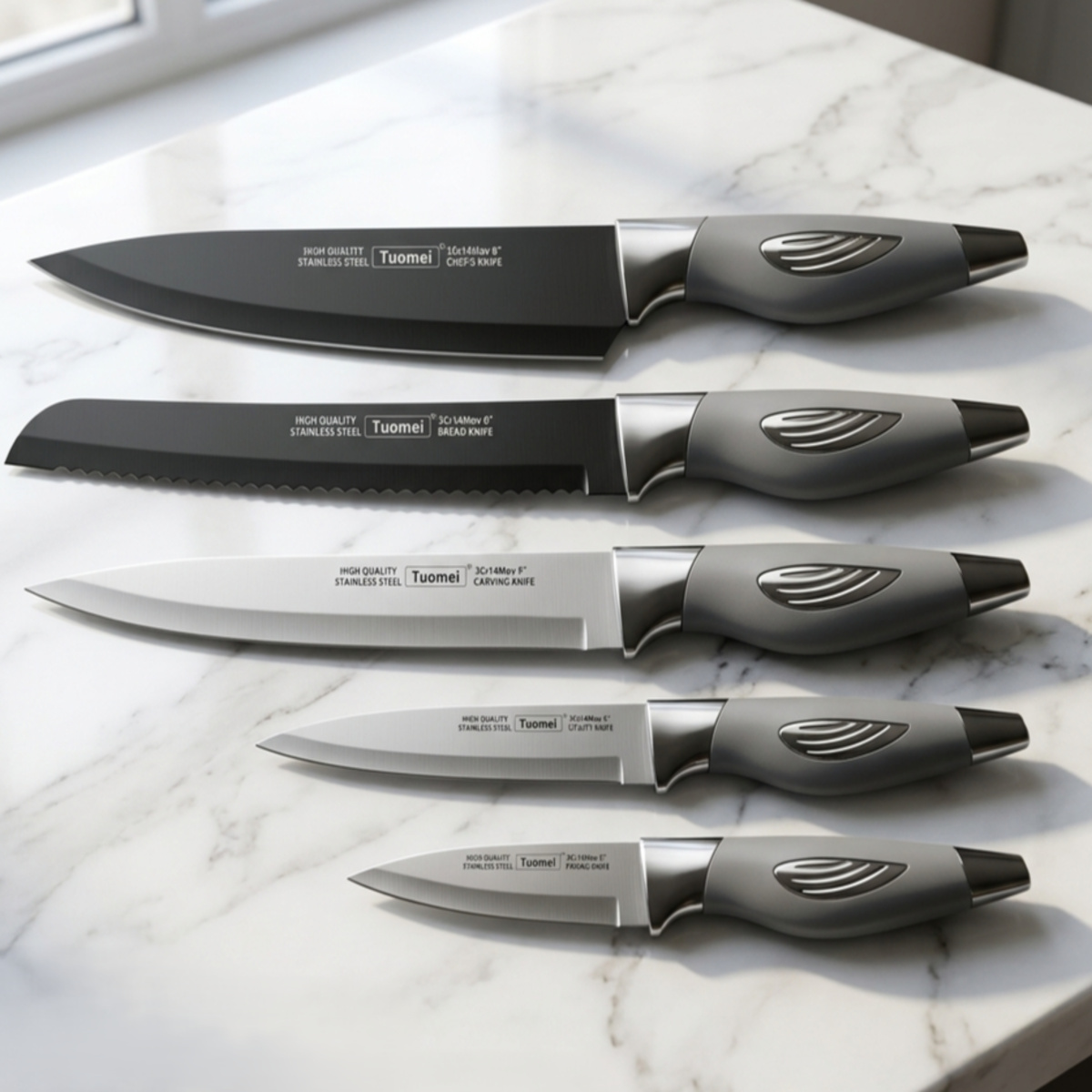 Tuomei Knife Set 5 Pieces