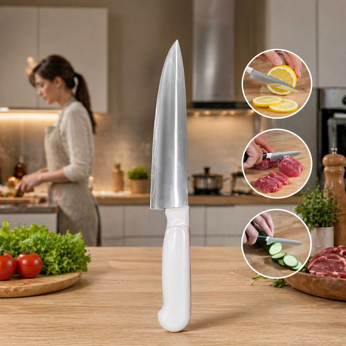 Knife Handle Plastic White | Kitchenware | Kitchen Tools & Utensils | Kitchen Knives & Chopping Boards Knife Handle Plastic White | Kitchenware | Kitchen Tools & Utensils | Kitchen Knives & Chopping Boards