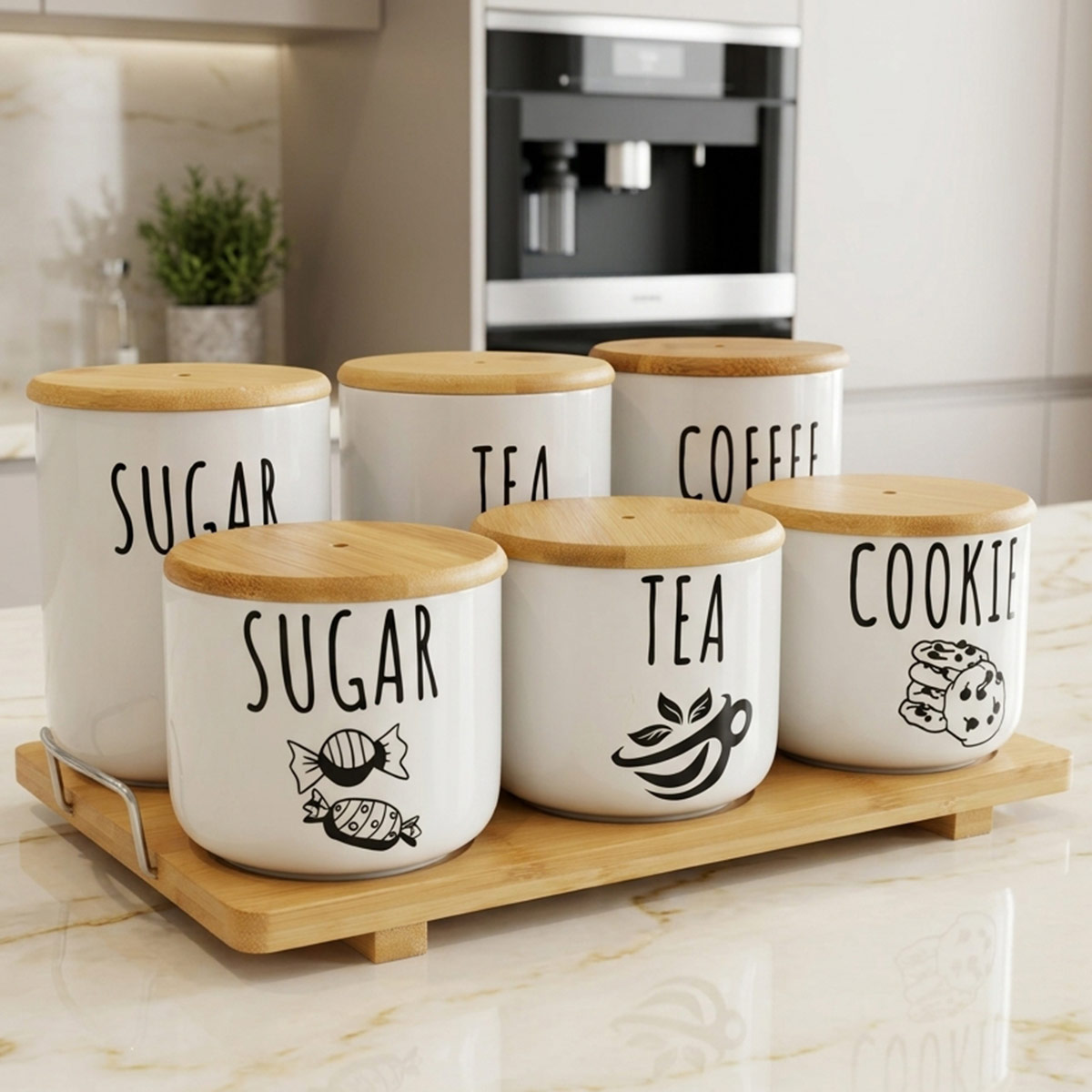 6 Pieces Spice Jar Set