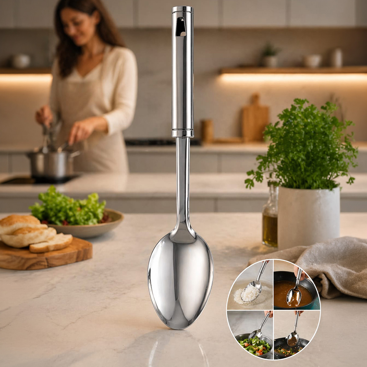 Spoon Full Stainless Steel