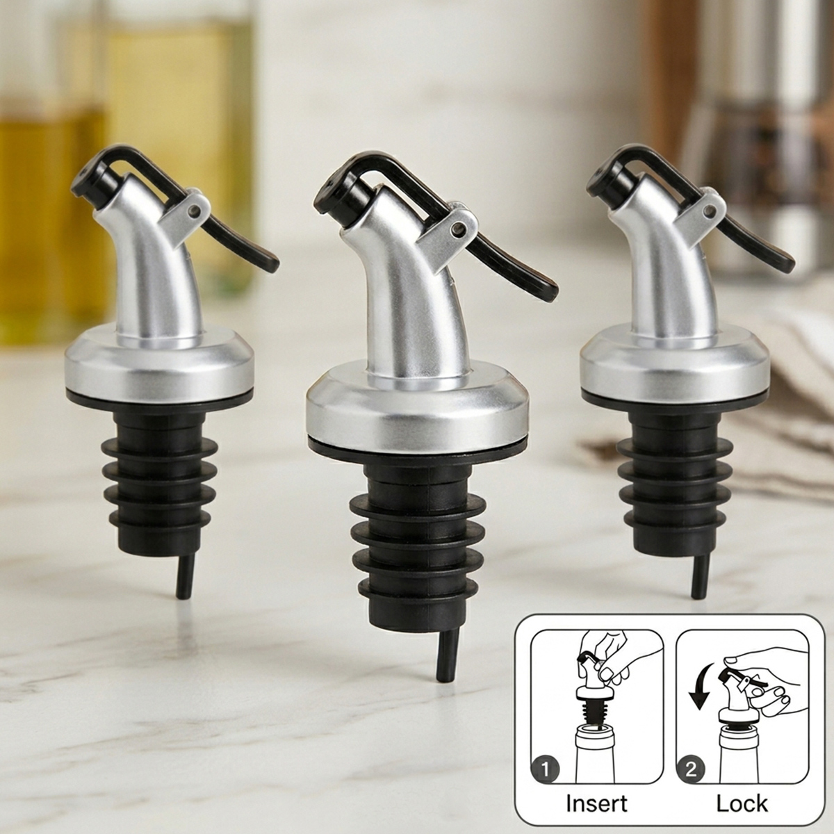 Press Type Leak Proof Bottle Pourer | Kitchenware | Kitchen Storage & Organizers | Oil Dispensers Press Type Leak Proof Bottle Pourer | Kitchenware | Kitchen Storage & Organizers | Oil Dispensers
