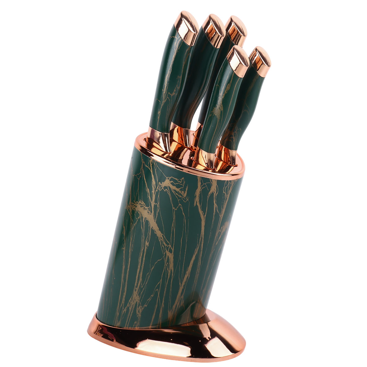 Kitchen Knife Set With Stand 6 Pieces