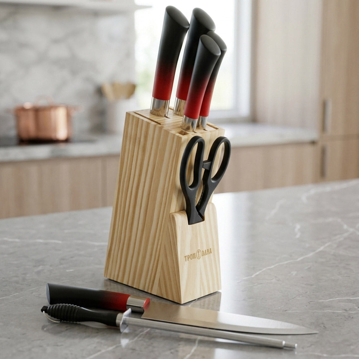 8 Pieces Kitchen Knife Set