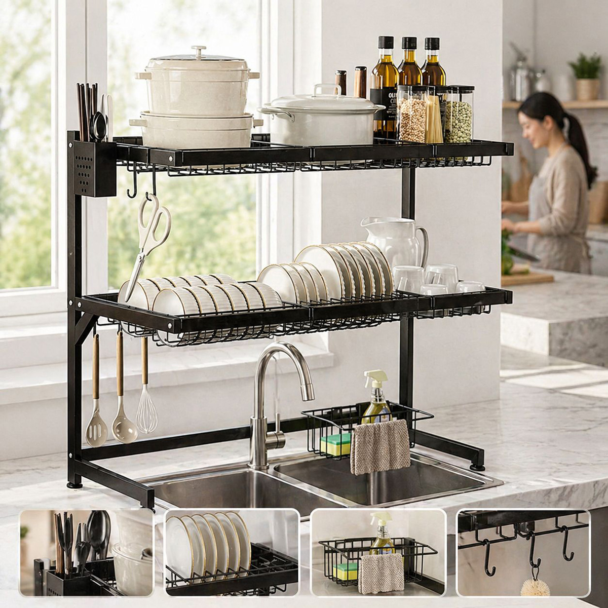 Stainless Steel Over Sink Rack