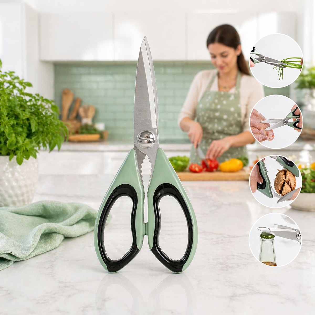 Kitchen Scissor Green