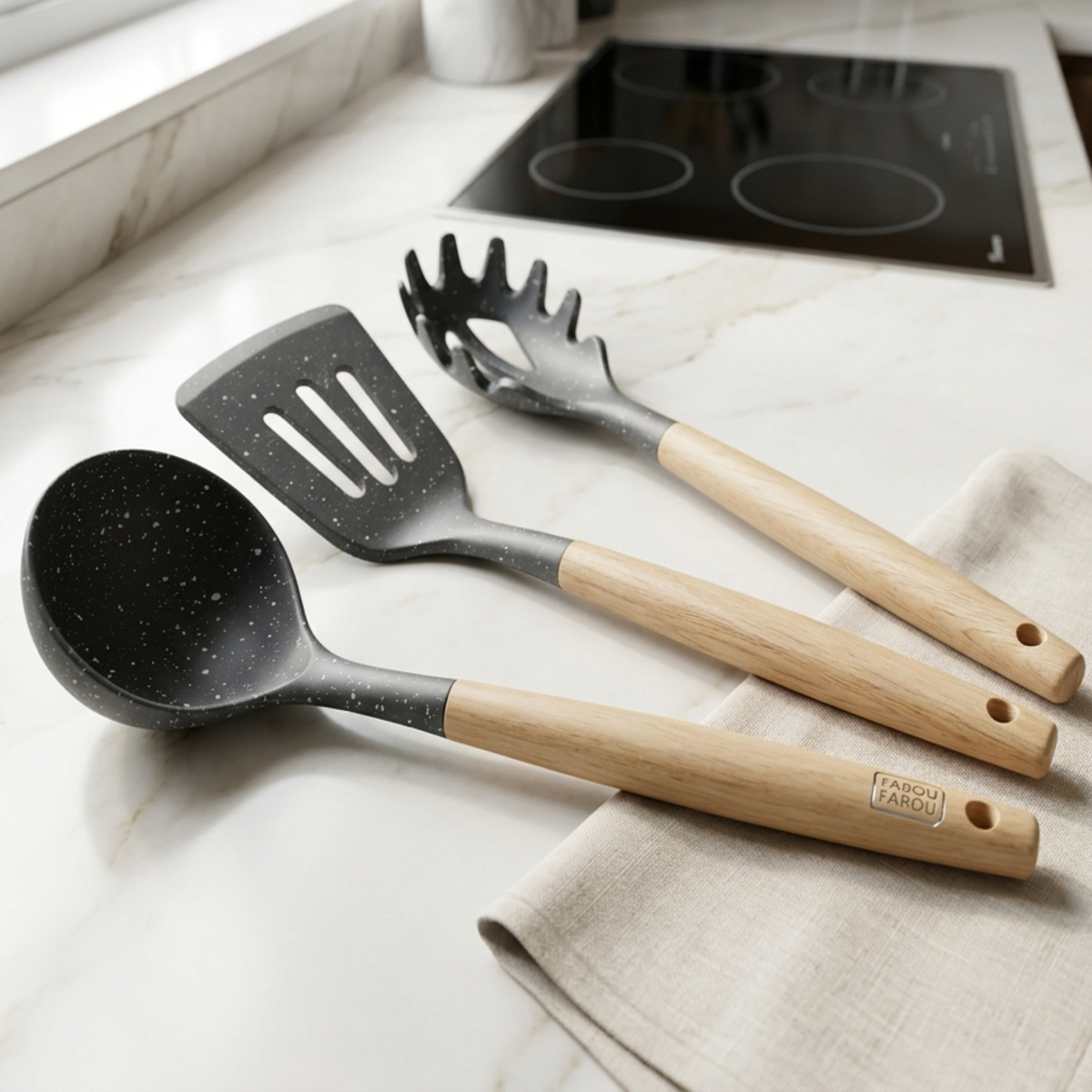 3 Piece Silicone Kitchen Utensils Set